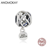 Sterling Silver Star Ball Pendant Charm for Bracelet Making