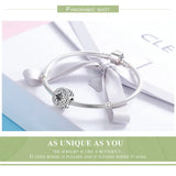 925 Sterling Silver CZ Firework Charm for Bracelet DIY Jewelry