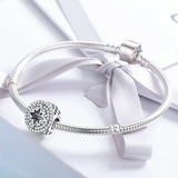 925 Sterling Silver CZ Firework Charm for Bracelet DIY Jewelry