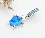 925 Silver Turtle Charm Pendant, Sea Animal S925 Beads