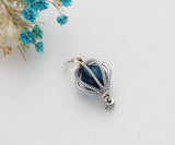 Dark Crystal Hot Air Ballon Pendant Charm for Bracelet DIY Jewelry