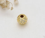 Sterling Silver Spacer Beads for Bracelet, Round Stop Locker Charm