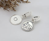 Anomokay Classic Silver Charm Pendant for Bracelets & Bangles