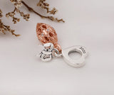925 Silver Openwork Oval Ball Pendant for DIY Jewelry