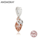 925 Silver Openwork Oval Ball Pendant for DIY Jewelry