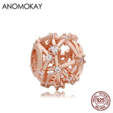 Hollow Out Constellation Rose Crystal Beads Bracelet Bangle