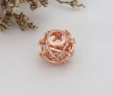 Hollow Out Constellation Rose Crystal Beads Bracelet Bangle