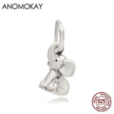 925 Silver Elephant Charm Pendant for Bracelet & Bangle DIY Jewelry