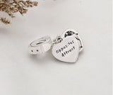 Animal Kiss Together Heart 925 Silver Charms Love Beads Pendant