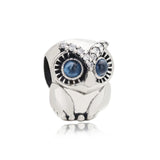 925 Silver Owl Mermaid Charm Pendant for DIY Jewelry Making
