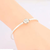 925 Silver Little Lion Bangles Bracelet for Kids - Birthday Gift