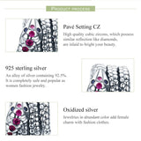 925 Silver Snake Charm Sparkling CZ DIY Jewelry Making