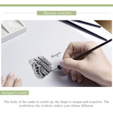 925 Silver Snake Charm Sparkling CZ DIY Jewelry Making