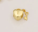 Love Key Lock Bead Pendant DIY Bracelet Bangle Making