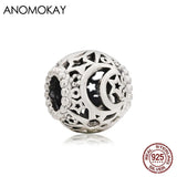 925 Silver Charm for Bracelet & Bangle, Real Sterling Silver Beads for DIY