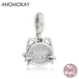 Enamel Pet Charm for DIY Bracelet Necklace 925 Silver Bead