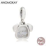 Enamel Pet Charm for DIY Bracelet Necklace 925 Silver Bead