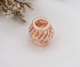 Geometric Line Rose Charm Bead Crystal for Bracelet Making