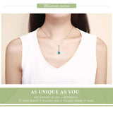 S925 Silver Christmas Elk Pendant Crystal Charm Bracelet Necklace Jewelry
