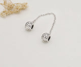 Anomokay Romantic Magic Love Heart Clasp Silver Safety Chain