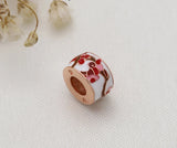 Peach Blossom Rose Charm for DIY Bracelet Making