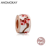 Peach Blossom Rose Charm for DIY Bracelet Making