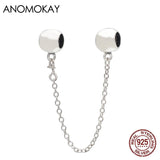 S925 Silver Safety Chain for Bracelets & Bangles Classic Clasp