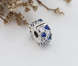 Anomokay Sparkling Crystal 925 Silver Locker Charm