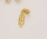 Spring Wheat Ears Pendant Charm for Bracelets with Crystal