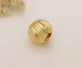 Anomokay Sparkling Wheat Ears Wave Charm Stopper for Bracelet Bangle
