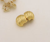 Anomokay Sparkling Wheat Ears Wave Charm Stopper for Bracelet Bangle