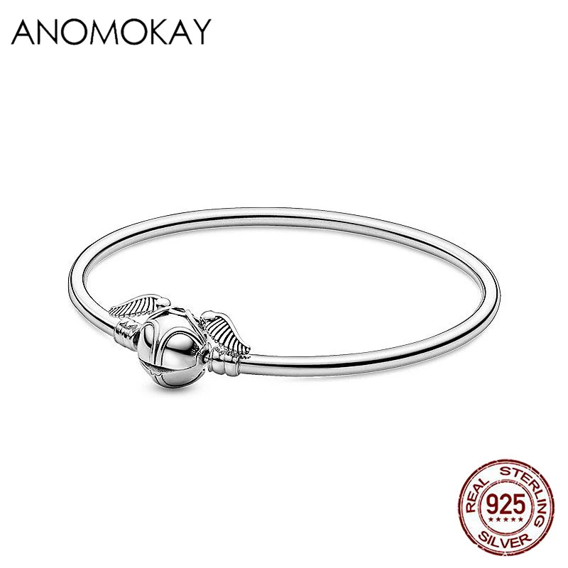 925 Silver Magic School Bracelet with Flying Thief Clasp