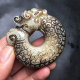 Hand-carved Ancient Jade Pendant