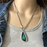 Anslow Snake Chain Short Choker Necklace for Women Sweater Accessory