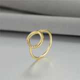Anslow Sense Zircon Round Copper Sweet Women Teenag...