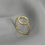 Anslow Sense Zircon Round Copper Sweet Women Teenag...