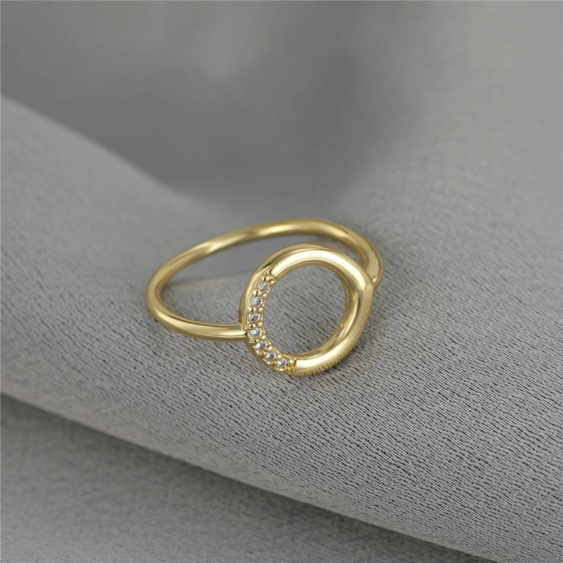 Anslow Sense Zircon Round Copper Sweet Women Teenag...