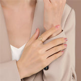 Anslow Sense Zircon Round Copper Sweet Women Teenag...
