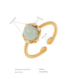 Anslow Pearl Stone Wire Ring Lady Wedding Gift