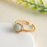 Anslow Pearl Stone Wire Ring Lady Wedding Gift