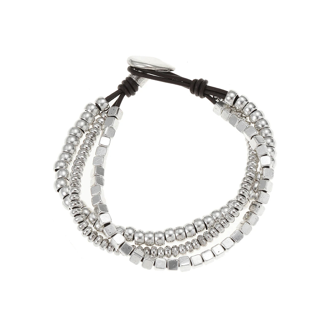 Anslow Retro Leather Bracelet for Christmas Gift