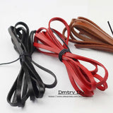 Anslow 3M Flat Leather Cord DIY Bracelet Necklace Jewelry Rope LT0008