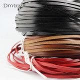 Anslow 3M Flat Leather Cord DIY Bracelet Necklace Jewelry Rope LT0008