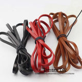 Anslow 3M Flat Leather Cord DIY Bracelet Necklace Jewelry Rope LT0008