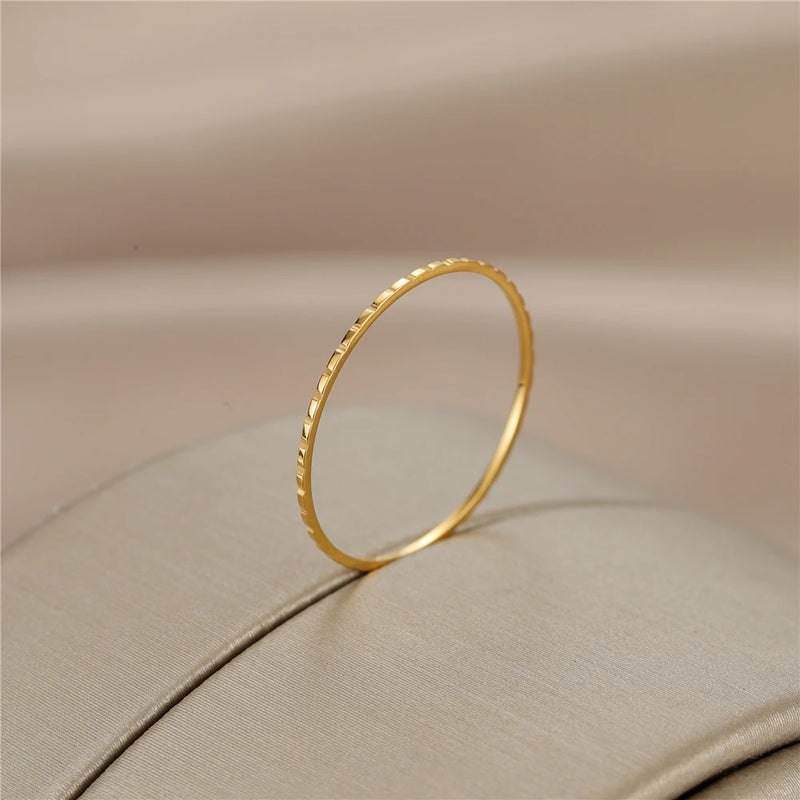 Anslow Finger Rings Texture Female Jewelry Good For Teenagers Christmas Gift