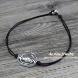 Punk Rock Style Leather Choker Necklace