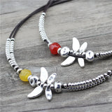 Dragonfly Charm Choker Necklace for Women, Mothers' Gift