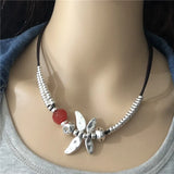 Dragonfly Charm Choker Necklace for Women, Mothers' Gift
