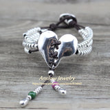 Bohemian Leather Beads Bracelets Women Girls