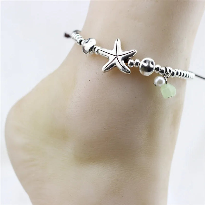 Anslow Ocean Charms Women Anklet Bracelet Starfish Beach Accessory